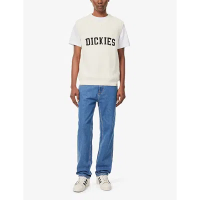 Shop Dickies Men's Cloud Melvern Logo-knit Cotton Jumper