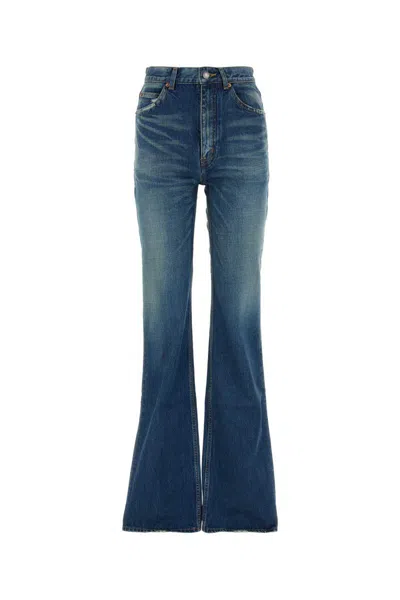 Shop Saint Laurent Jeans In Blue