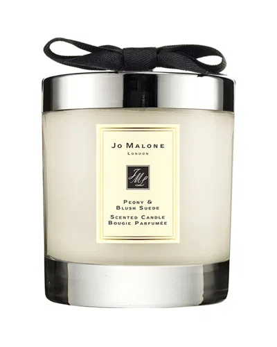 Shop Jo Malone London Jo Malone Peony & Blush Suede Scented Candle In White