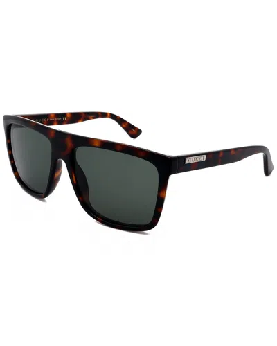 Shop Gucci Men's Gg0748s 59mm Sunglasses In Brown