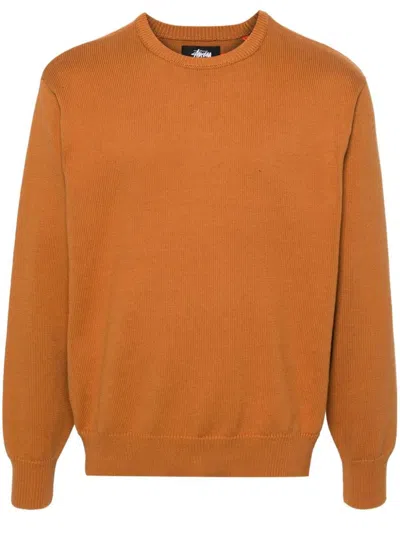 Shop Stussy Stüssy Laguna Icon Cotton Sweater In Brown