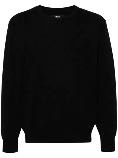 Shop Stussy Stüssy Laguna Icon Cotton Sweater In Black