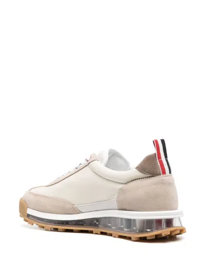Shop Thom Browne Leather Sneakers