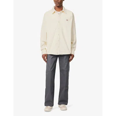 Shop Dickies Mens Whitecap Gray Chase City Long-sleeved Cotton-blend Shirt