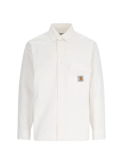 Shop Carhartt 'reno' Overshirt In White