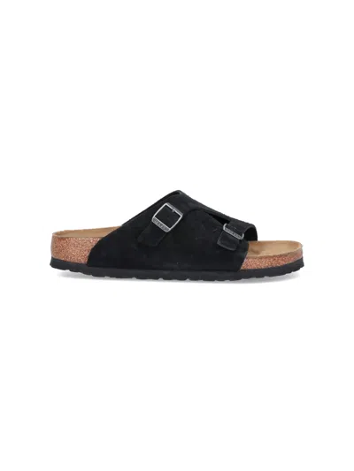 Shop Birkenstock 'zurich' Sandals In Black  