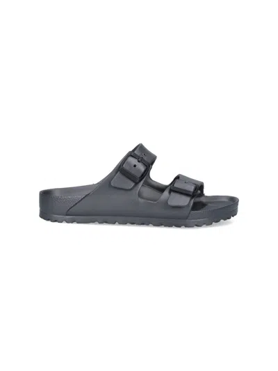 Shop Birkenstock 'arizona' Sandals In Gray