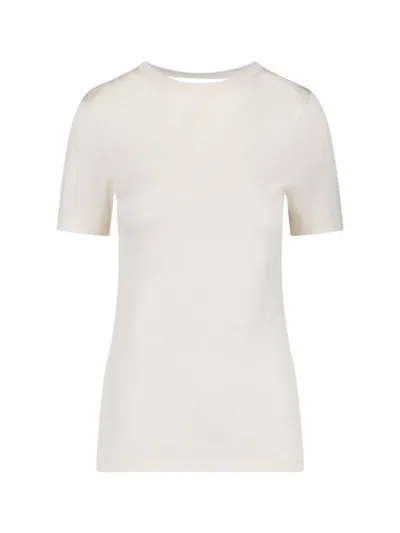 Shop Loewe Knot Detail T-shirt In White