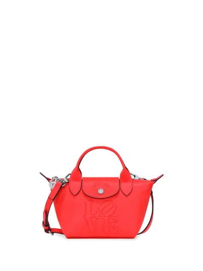 Shop Longchamp X Bob` Handbag In Red