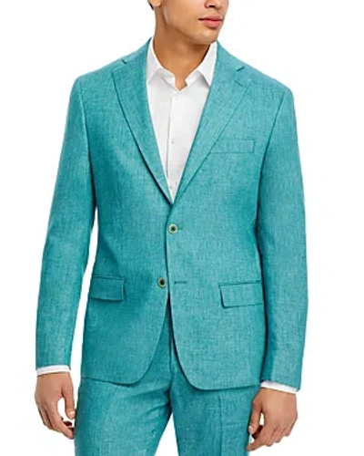 Shop Robert Graham Delave Linen Slim Fit Suit Jacket In Teal