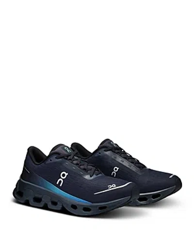 On Cloudspark Running Shoe In Black/blueberry