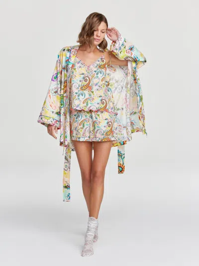 Shop Robert Graham Paisley Robe In Multi