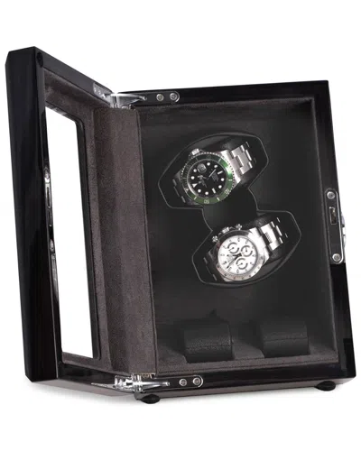 Shop Bey-berk Louis Ash Wood High Lacquer Watch Winder And Storage Case