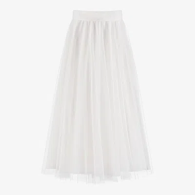 Shop Amaya Girls Ivory Tulle Skirt