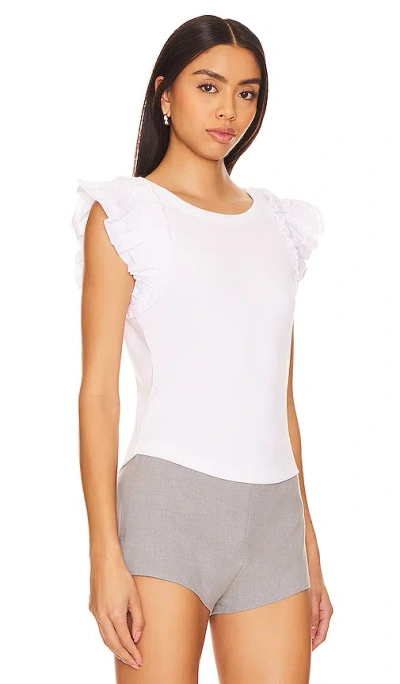 Steve Madden Adela Top In Optic White