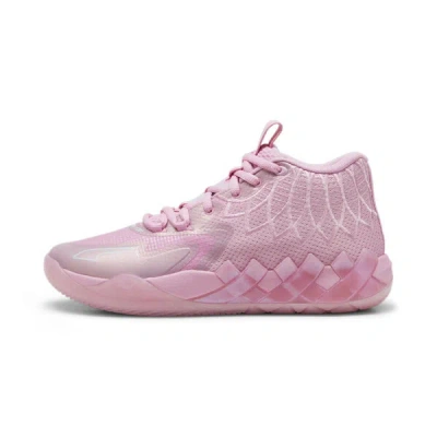 Shop Puma X Lamelo Ball Mb.01 Iridescent Men's Basketball Shoes In Lilac Chiffon-light Aqua