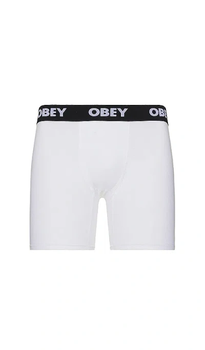 Shop Obey Established Works 2 Pack Boxer Briefs In White
