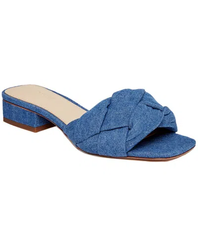 Shop J.mclaughlin Hannah Denim Sandal In Blue