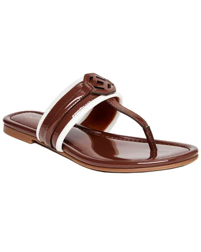 Shop J.mclaughlin Nixi Leather Sandal In Brown