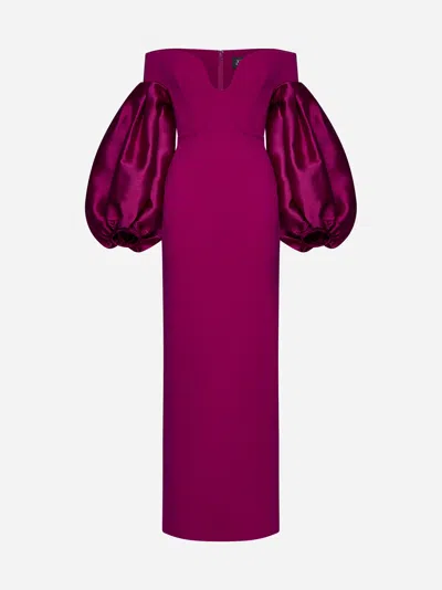 Shop Solace London Mora Maxi Dress In Fuchsia