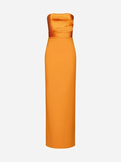 Shop Solace London Afra Maxi Dress In Orange