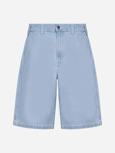 Shop Dickies Madison Denim Shorts In Vintage Blue