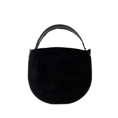 Shop Isabel Marant Oskan Hobo Bag - Leather - Black