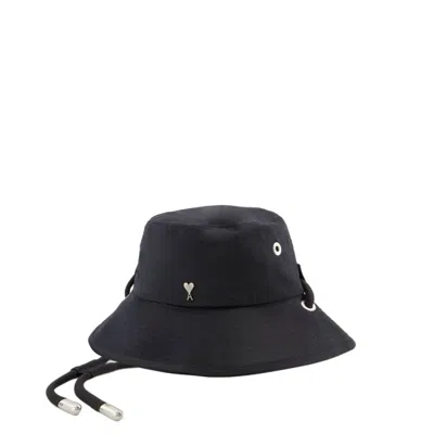 Shop Ami Alexandre Mattiussi Adc Bucket Hat - Cotton - Black