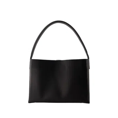 Shop Ines De La Fressange Leonore L Shoulder Bag - Leather - Black
