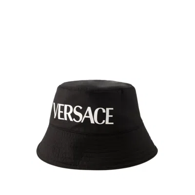 Shop Versace Hat - Nylon - Black