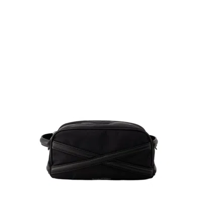 Shop Alexander Mcqueen Wash Crossbody Bag - Leather - Black