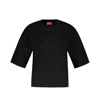 Shop Diesel Rowy Od T-shirt - Cotton - Black