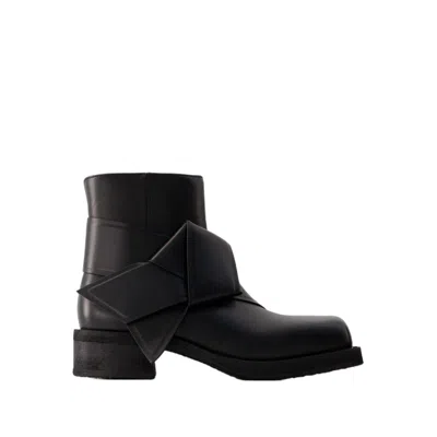 Shop Acne Studios Musubi W Boots - Leather - Black