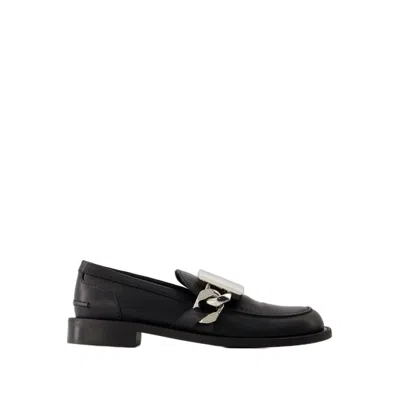 Shop Jw Anderson Gourmet Loafers - Black - Leather