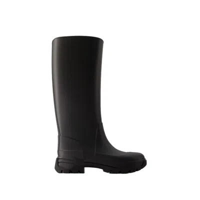 Shop Maison Margiela Tabi Rain Boots - Rubber - Black
