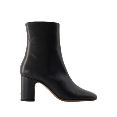 Shop Rouje Celeste Ankle Boots - Leather - Black