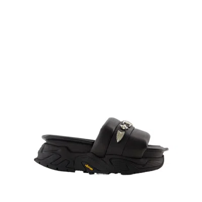 Shop Toga Aj1315 Sandals - Leather - Black