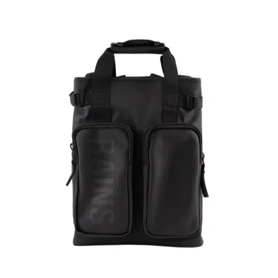 Shop Rains Texel Backpack - Synthetic - Black