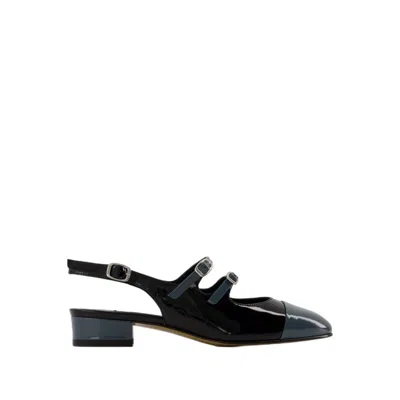 Shop Carel Paris Abricot Sandals - Leather - Black/blue