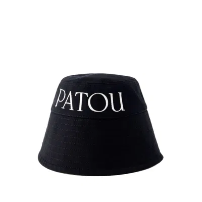 Shop Patou Bucket Hat - Cotton - Black