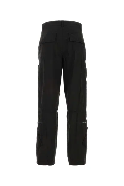 Givenchy Cargo Style Stretch Poplin Pant In Black