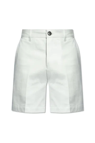 Shop Ami Alexandre Mattiussi Ami Paris Ami De Coeur Motif Chino Shorts In White