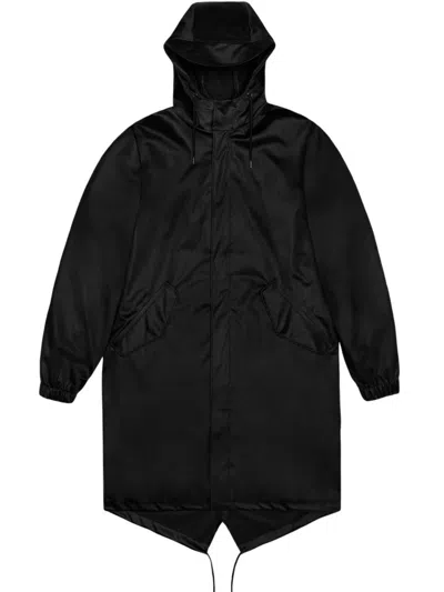 Shop Rains Fishtail Parka Clothing In Black