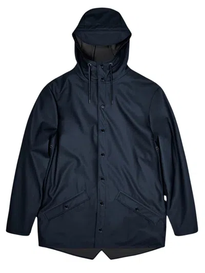 Shop Rains Jacket Clothing In Blue