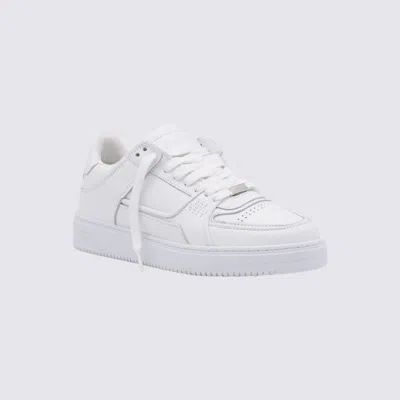 Shop Represent White Leather Apex Tonal Sneakers In Flat White