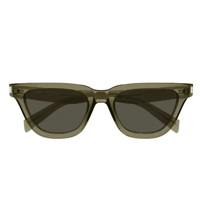 Shop Saint Laurent Eyewear Sunglasses In Brown