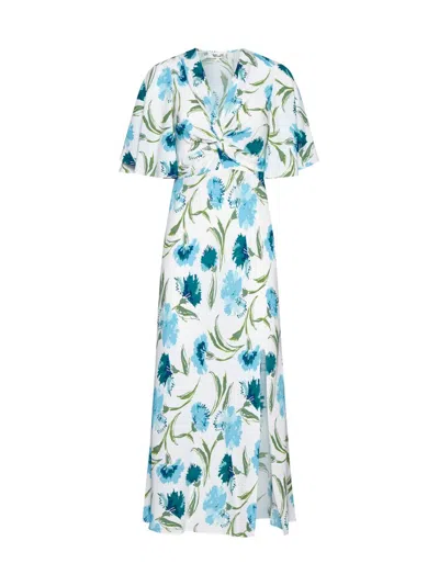 Shop Diane Von Furstenberg Bessie Floral Printed Dress In Multi