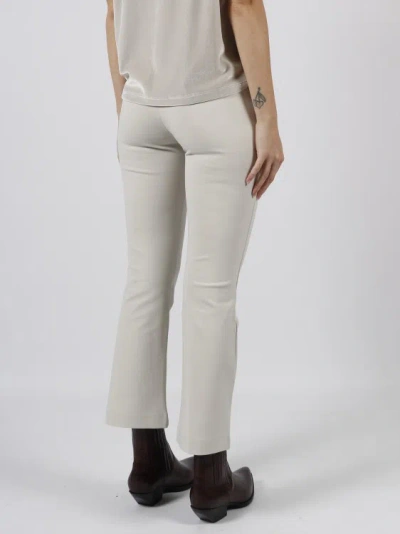 Shop Herno Jersey Stretch Trousers In White