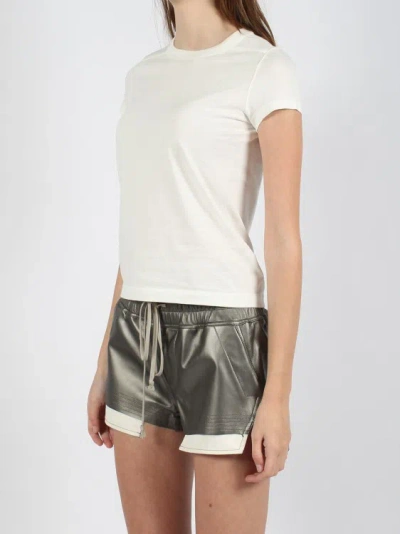 Shop Rick Owens Cropped Level T-shirt In White