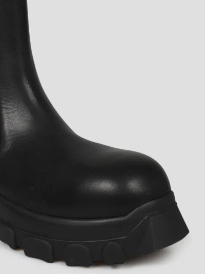 Shop Rick Owens Beatle Bozo Tractor Boots In Black